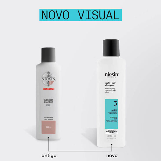 Shampoo para Cabelos Coloridos e Danificados Sistema 3 Nioxin